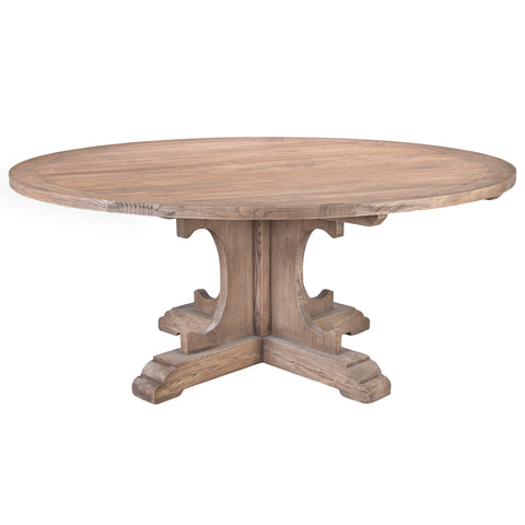 Farm House 180cm Recycled Timber Round Dining Table