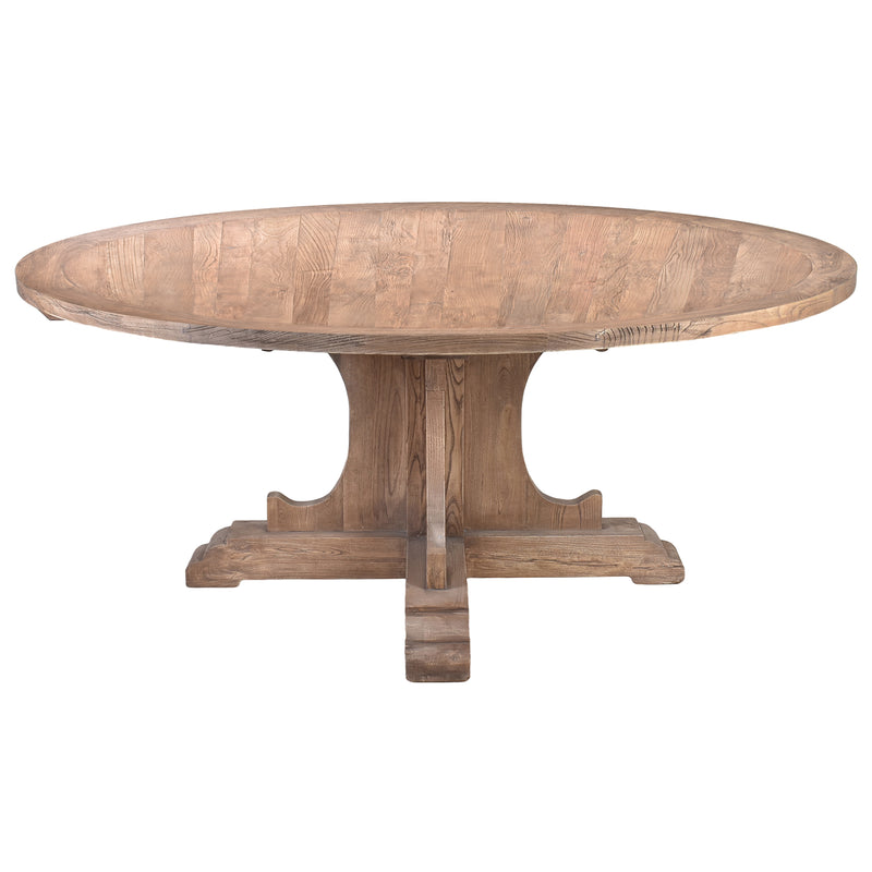 Farm House 180cm Round Dining Table-Dovetailed &amp; Doublestitched