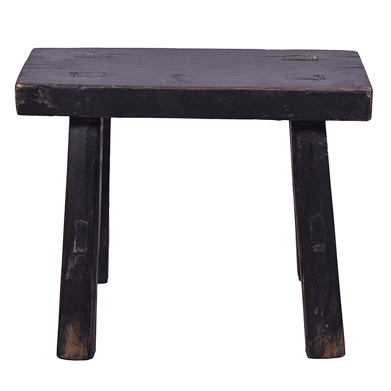 Farmer Baby Stool - Black-Dovetailed &amp; Doublestitched