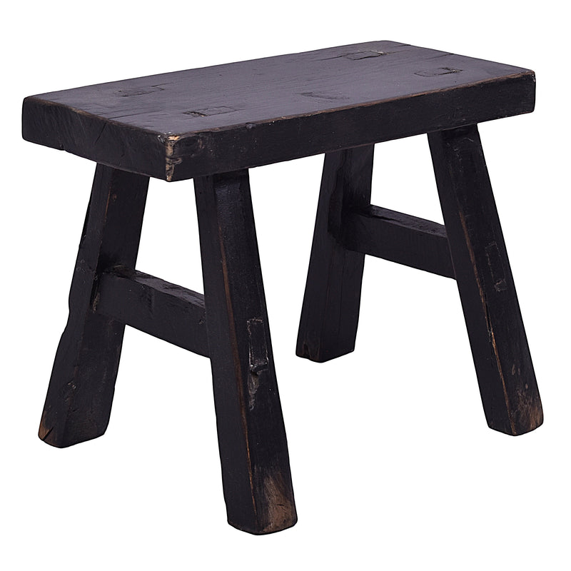 Farmer Baby Stool - Black-Dovetailed &amp; Doublestitched