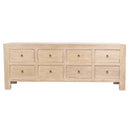 Farmer Eight Drawer Elm Sideboard-Dovetailed &amp; Doublestitched