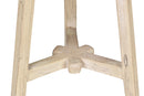 Farmer Elm Round Stool-Dovetailed &amp; Doublestitched