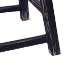 Farmer Elm Stool in Black-Dovetailed &amp; Doublestitched