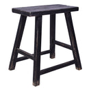 Farmer Elm Stool in Black-Dovetailed &amp; Doublestitched