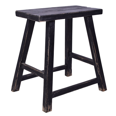 Farmer Elm Stool in Black