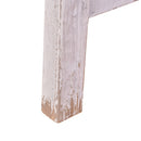 Farmer Elm Stool in White-Dovetailed &amp; Doublestitched