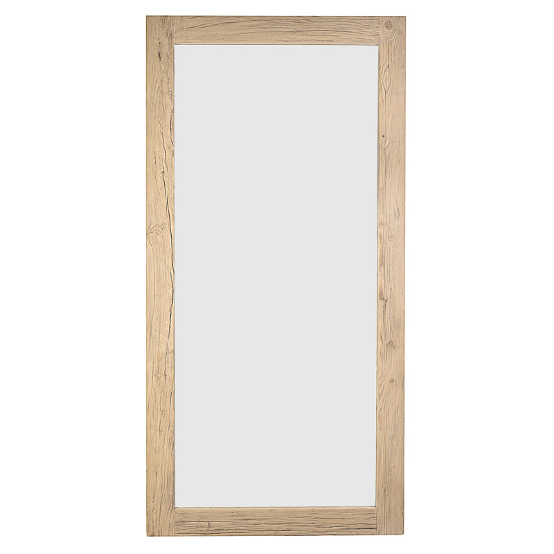 Farmer Large Mirror In Natural-Dovetailed &amp; Doublestitched