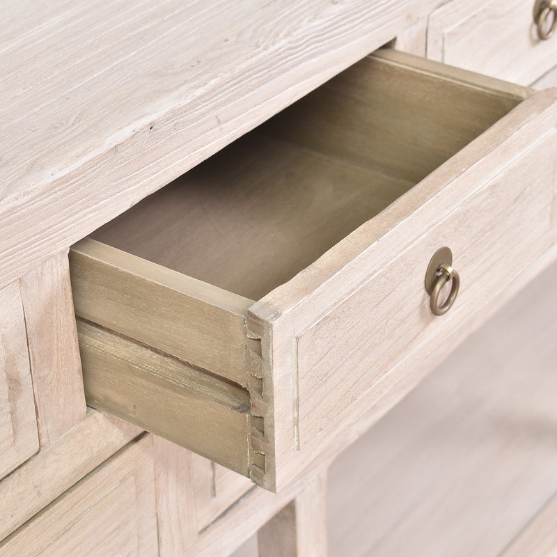 Farmer Nine Drawer Console-Dovetailed &amp; Doublestitched