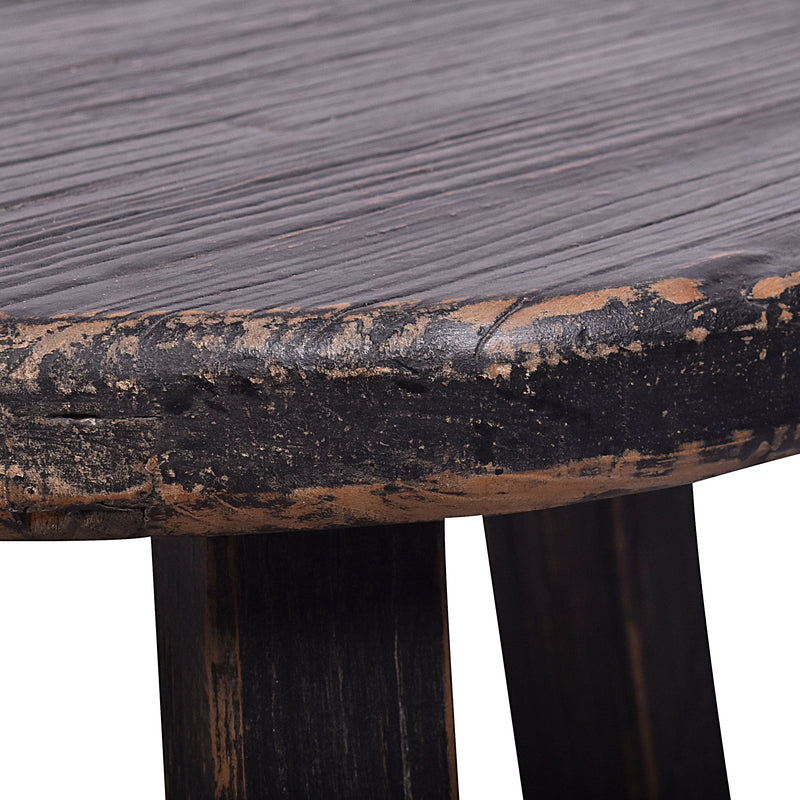 Farmer Side Table - Black-Dovetailed &amp; Doublestitched