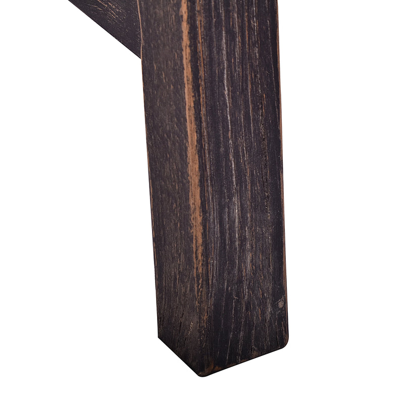 Farmer Side Table - Black-Dovetailed &amp; Doublestitched