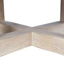 Farmer Square Elm Coffee Table-Dovetailed &amp; Doublestitched