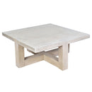 Farmer Square Elm Coffee Table-Dovetailed &amp; Doublestitched