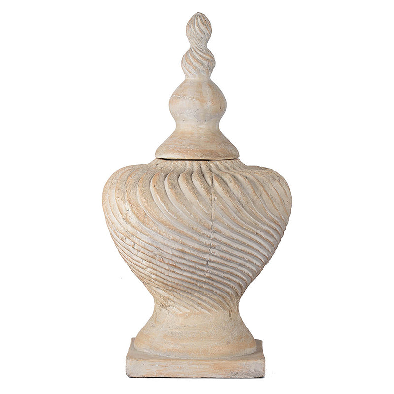 Finial Lidded Vase-Dovetailed &amp; Doublestitched