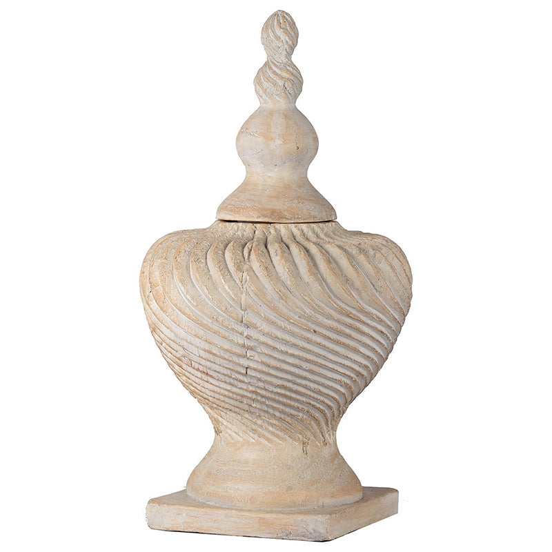 Finial Lidded Vase-Dovetailed &amp; Doublestitched