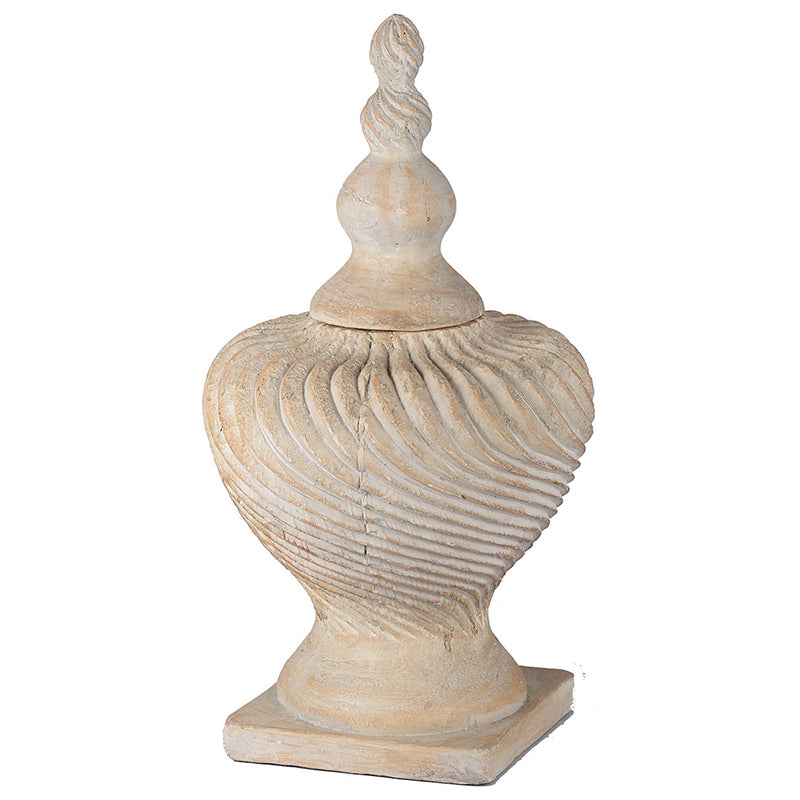 Finial Lidded Vase-Dovetailed &amp; Doublestitched