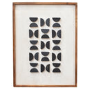 Flipped Timber Wall Art 62x82 - Bold Black on White-Dovetailed &amp; Doublestitched