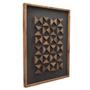 Flipped Timber Wall Art 62x82 - Brown on Black-Dovetailed &amp; Doublestitched