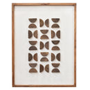 Flipped Timber Wall Art 62x82 - Brown on White-Dovetailed &amp; Doublestitched