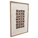 Flipped Timber Wall Art 82x122 - Brown on White-Dovetailed &amp; Doublestitched