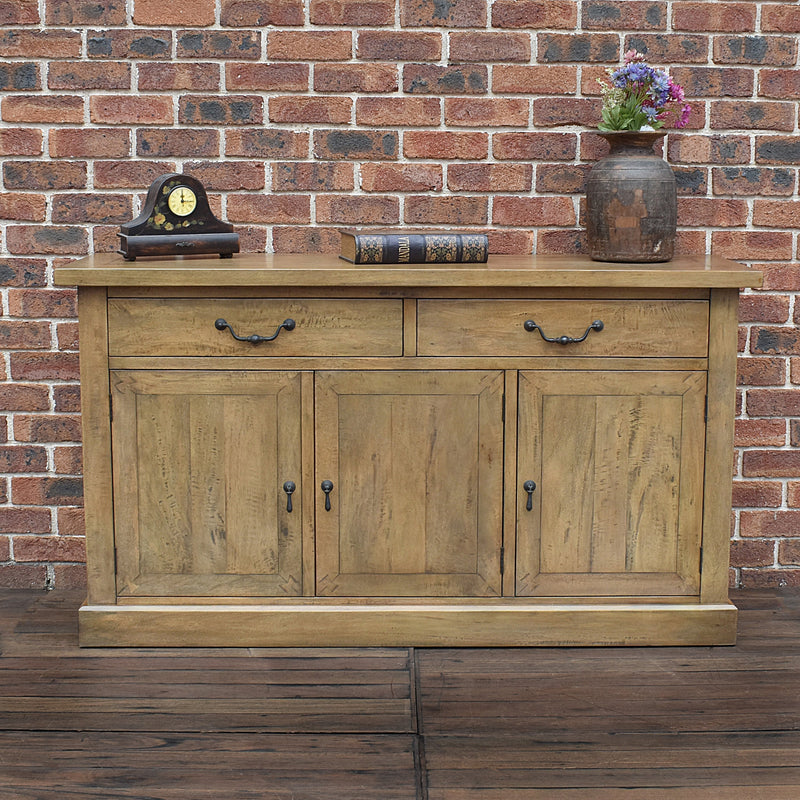 Florence 3 Door Timber Sideboard-Dovetailed &amp; Doublestitched
