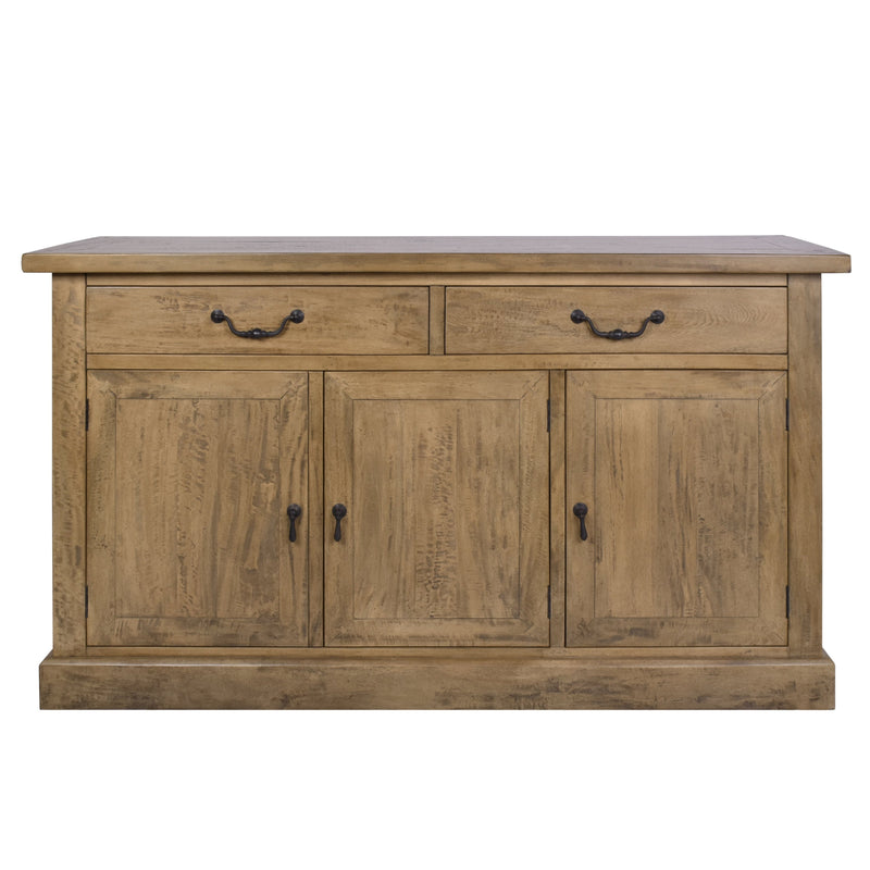 Florence 3 Door Timber Sideboard-Dovetailed &amp; Doublestitched