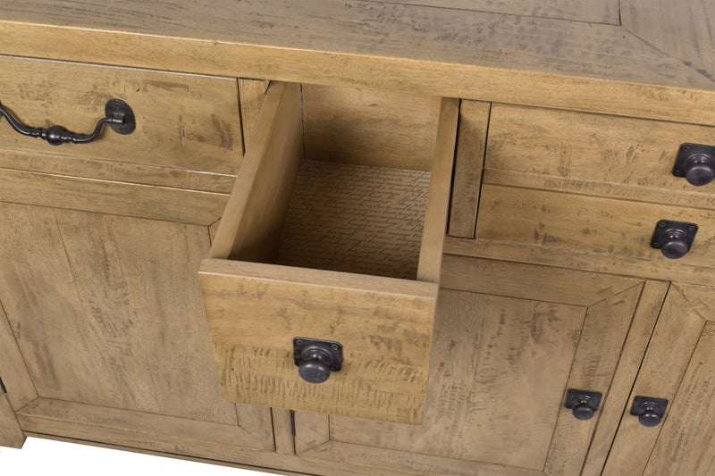 Florence 4 Door Timber Sideboard-Dovetailed &amp; Doublestitched