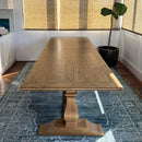Florentine Double Pedestal Extension Dining Table 2.8m - 3.8m-Dovetailed &amp; Doublestitched