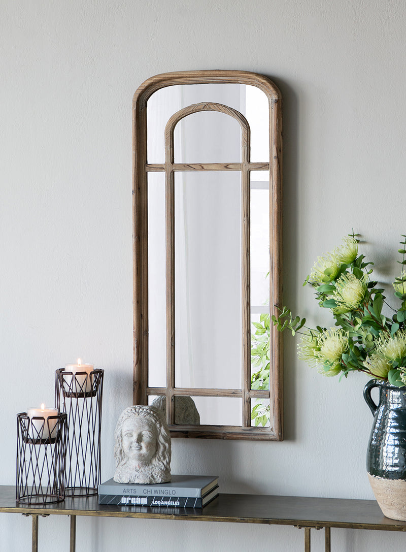 French Arch Wall Mirror-Dovetailed &amp; Doublestitched