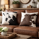 Fresian Cowhide Cushion