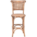 Gabrielle Recycled Oak Counter Stool Natural-Dovetailed &amp; Doublestitched
