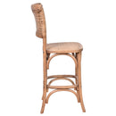 Gabrielle Recycled Oak Counter Stool Natural-Dovetailed &amp; Doublestitched
