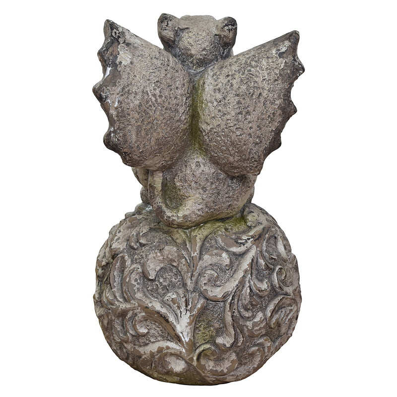Gargoyle Statue On Globe-Dovetailed &amp; Doublestitched