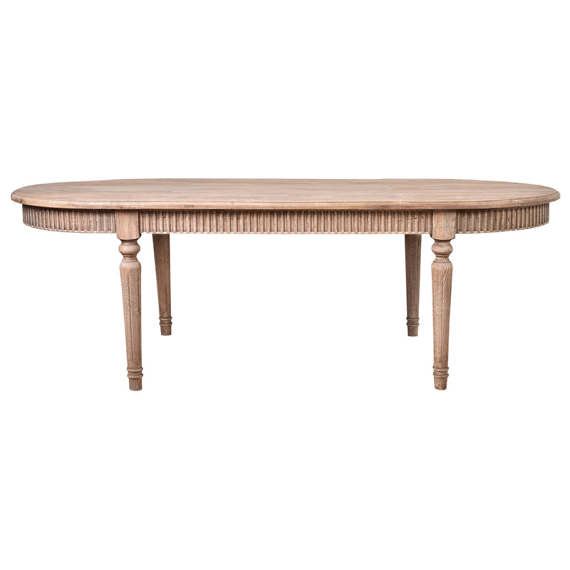 Genevieve Oval Dining Table-Dovetailed &amp; Doublestitched