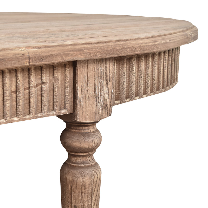 Genevieve Oval Dining Table-Dovetailed &amp; Doublestitched