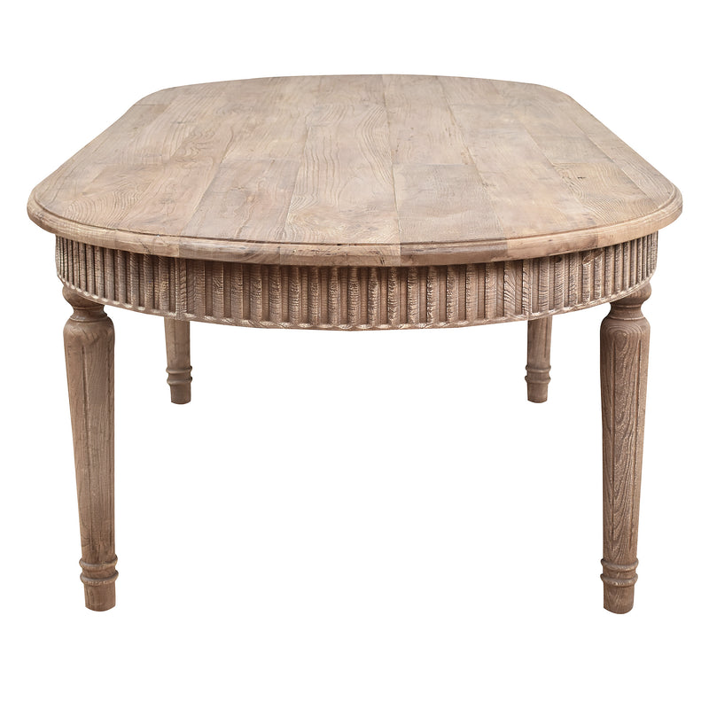 Genevieve Oval Dining Table-Dovetailed &amp; Doublestitched