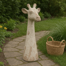 Giraffe Head Statue 61cm-Dovetailed &amp; Doublestitched