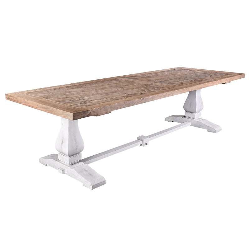 Hamptons 3m Dining Table-Dovetailed &amp; Doublestitched