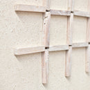 Hash Timber Wall Art 62x62 - White on White-Dovetailed &amp; Doublestitched