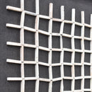 Hash Timber Wall Art 62x82 - White on Black-Dovetailed &amp; Doublestitched