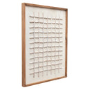 Hash Timber Wall Art 62x82 - White on White-Dovetailed &amp; Doublestitched