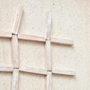 Hash Timber Wall Art 62x82 - White on White-Dovetailed &amp; Doublestitched