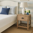 Henry Recycled Timber Side Table-Dovetailed &amp; Doublestitched