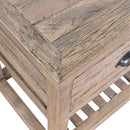 Henry Recycled Timber Side Table-Dovetailed &amp; Doublestitched