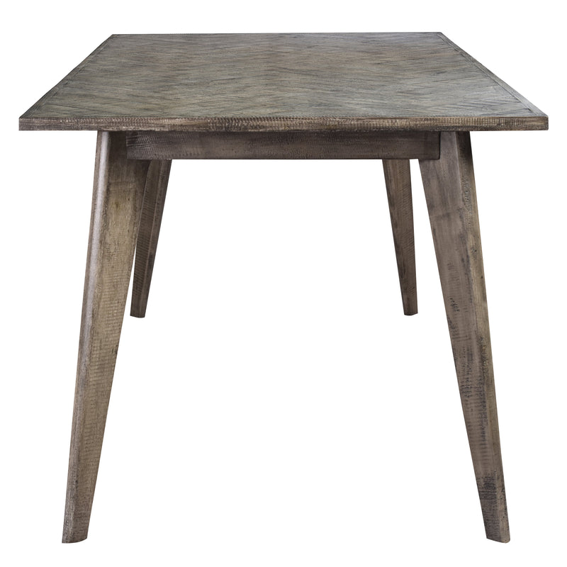 Herringbone 180cm Grey Dining Table-Dovetailed &amp; Doublestitched