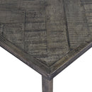 Herringbone 180cm Grey Dining Table-Dovetailed &amp; Doublestitched