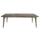 Herringbone 240cm Grey Dining Table-Dovetailed &amp; Doublestitched