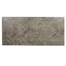 Herringbone 240cm Grey Dining Table-Dovetailed &amp; Doublestitched