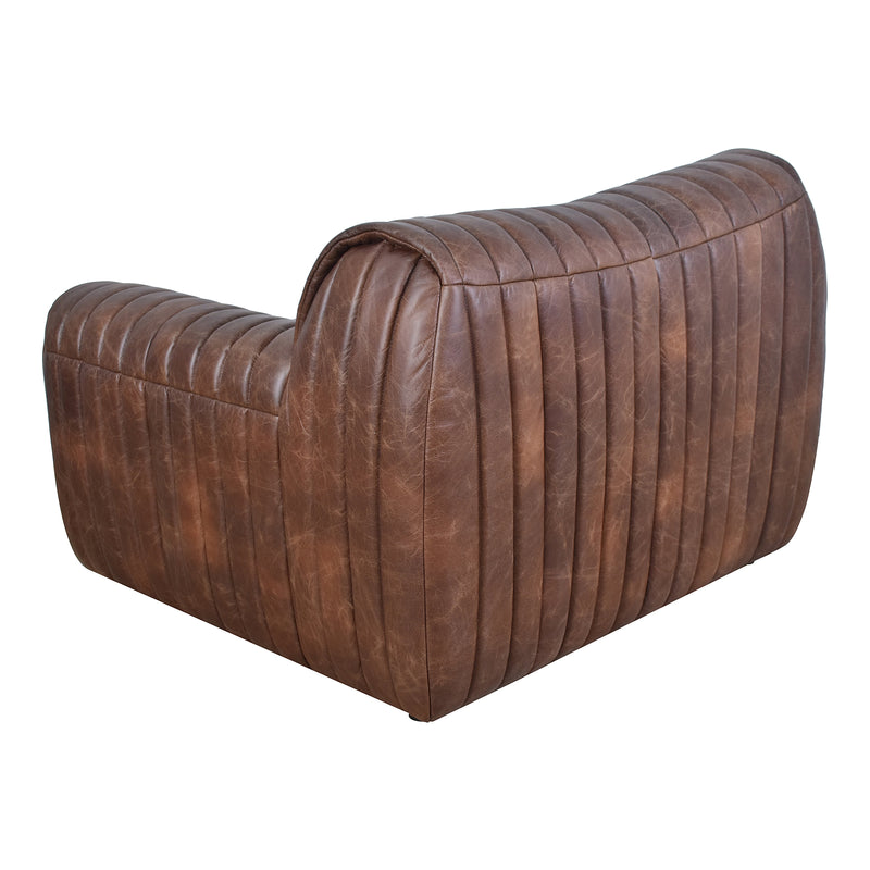 Hugo Distressed Leather Armchair-Dovetailed &amp; Doublestitched