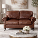 Hyde Vintage Leather 2 Seater Sofa-Dovetailed &amp; Doublestitched