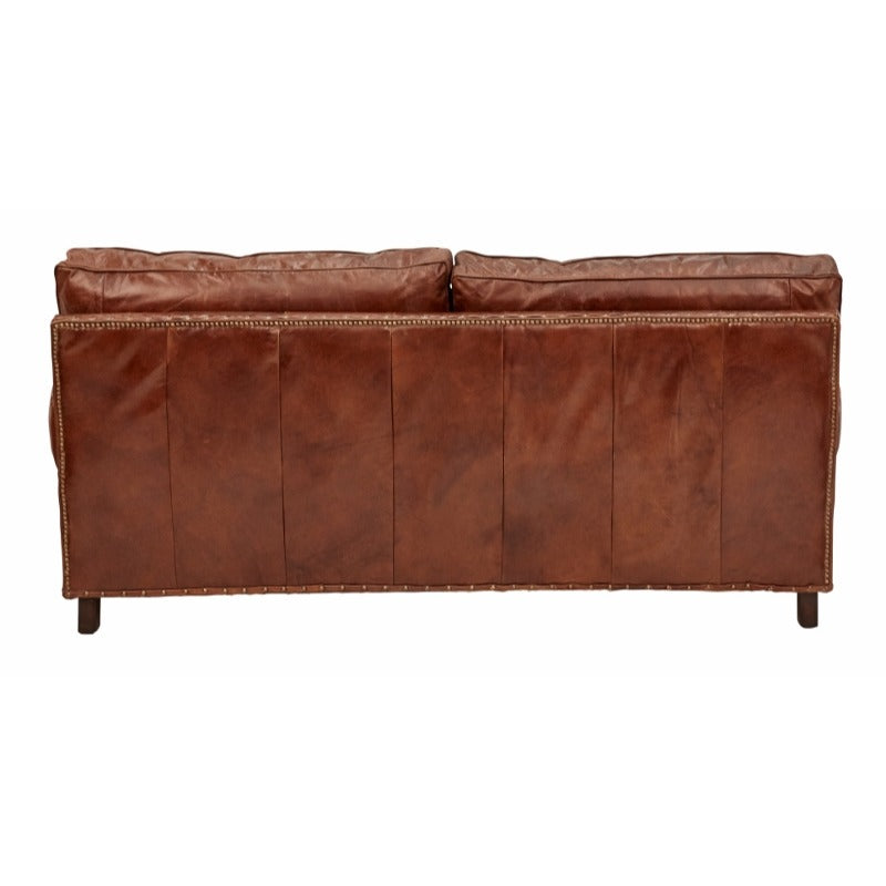 Hyde Vintage Leather 3 Seater Sofa-Dovetailed &amp; Doublestitched